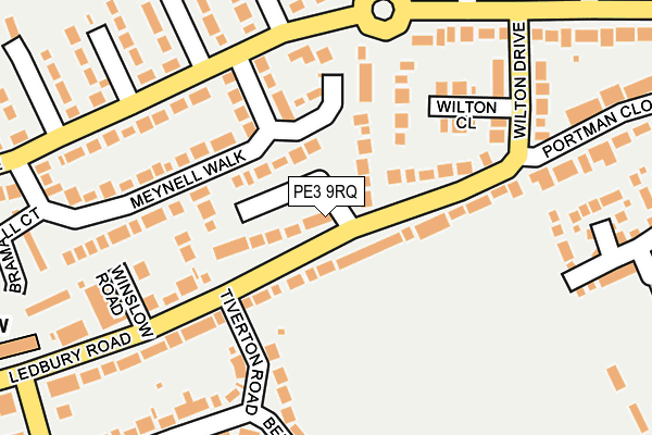 PE3 9RQ map - OS OpenMap – Local (Ordnance Survey)