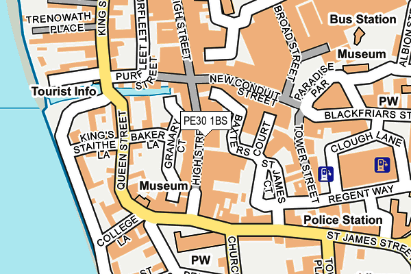 PE30 1BS map - OS OpenMap – Local (Ordnance Survey)