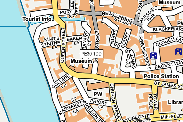 PE30 1DD map - OS OpenMap – Local (Ordnance Survey)