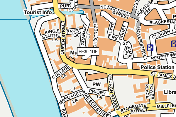PE30 1DF map - OS OpenMap – Local (Ordnance Survey)