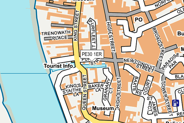 PE30 1ER map - OS OpenMap – Local (Ordnance Survey)