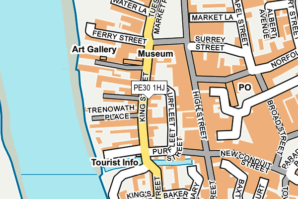 Map of BURGH STREET (MANAGEMENT) LIMITED at local scale