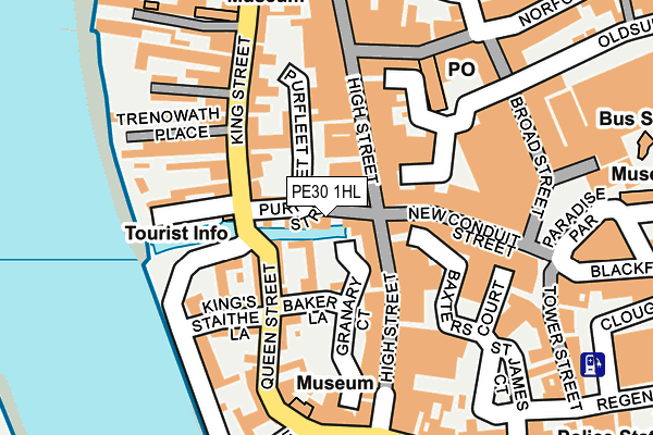PE30 1HL map - OS OpenMap – Local (Ordnance Survey)