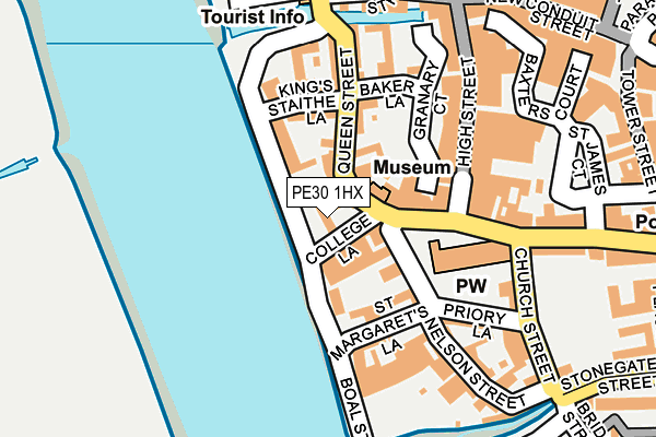 PE30 1HX map - OS OpenMap – Local (Ordnance Survey)