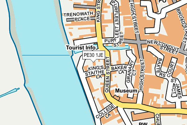 PE30 1JE map - OS OpenMap – Local (Ordnance Survey)
