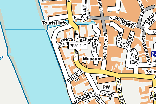 PE30 1JG map - OS OpenMap – Local (Ordnance Survey)