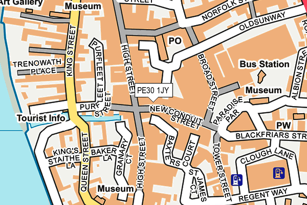 PE30 1JY map - OS OpenMap – Local (Ordnance Survey)