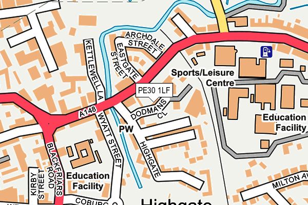 PE30 1LF map - OS OpenMap – Local (Ordnance Survey)