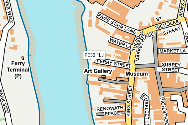 PE30 1LJ map - OS OpenMap – Local (Ordnance Survey)