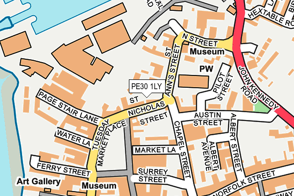 PE30 1LY map - OS OpenMap – Local (Ordnance Survey)
