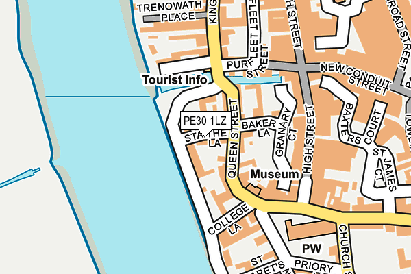 PE30 1LZ map - OS OpenMap – Local (Ordnance Survey)