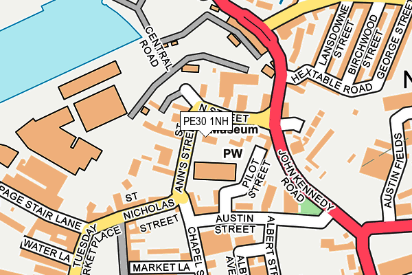 PE30 1NH map - OS OpenMap – Local (Ordnance Survey)