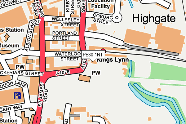 PE30 1NT map - OS OpenMap – Local (Ordnance Survey)