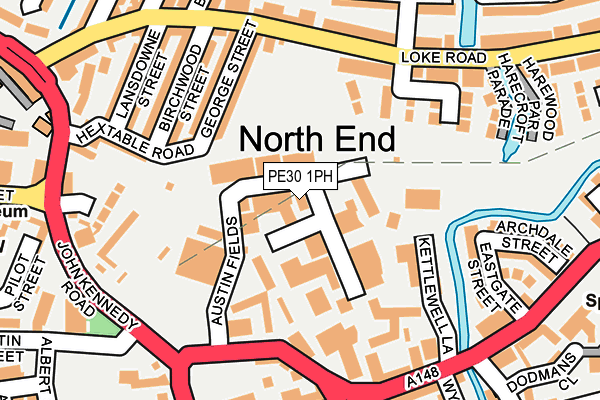 PE30 1PH map - OS OpenMap – Local (Ordnance Survey)
