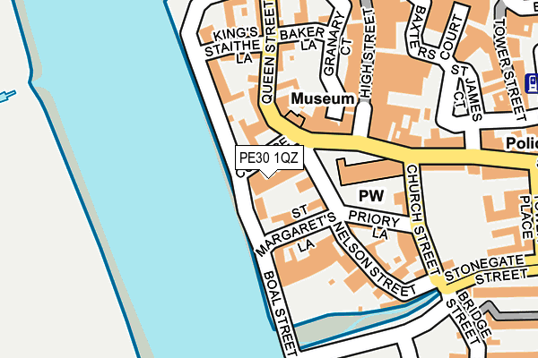 PE30 1QZ map - OS OpenMap – Local (Ordnance Survey)