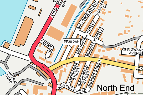 PE30 2AH map - OS OpenMap – Local (Ordnance Survey)
