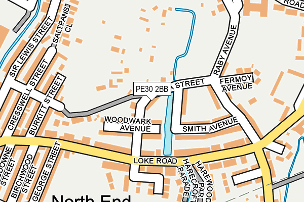 PE30 2BB map - OS OpenMap – Local (Ordnance Survey)