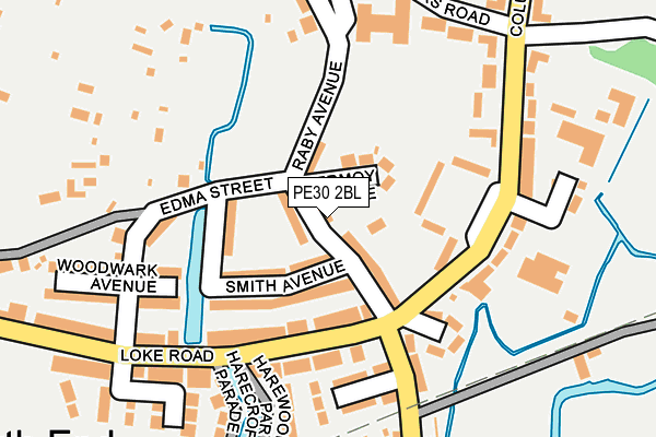 PE30 2BL map - OS OpenMap – Local (Ordnance Survey)