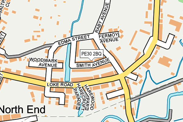 PE30 2BQ map - OS OpenMap – Local (Ordnance Survey)