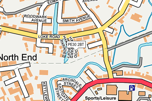 PE30 2BT map - OS OpenMap – Local (Ordnance Survey)