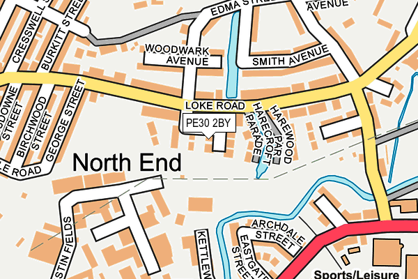 PE30 2BY map - OS OpenMap – Local (Ordnance Survey)