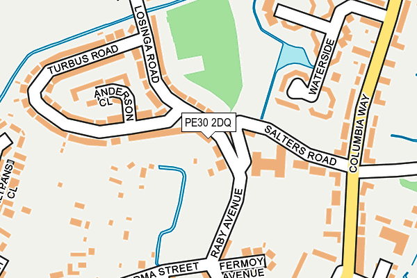 PE30 2DQ map - OS OpenMap – Local (Ordnance Survey)