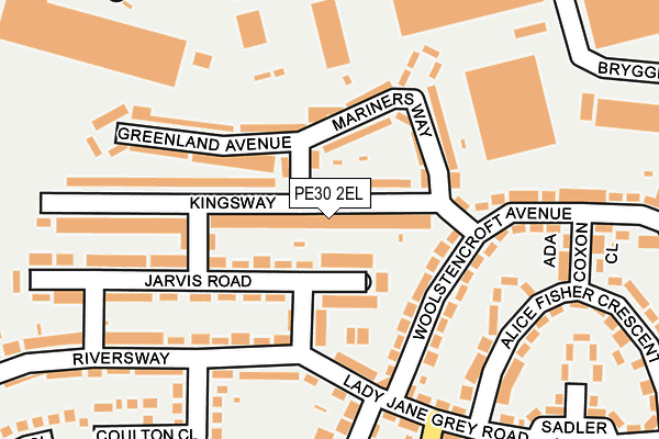 PE30 2EL map - OS OpenMap – Local (Ordnance Survey)