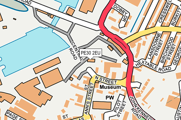 PE30 2EU map - OS OpenMap – Local (Ordnance Survey)