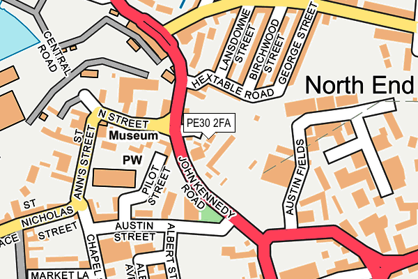 PE30 2FA map - OS OpenMap – Local (Ordnance Survey)