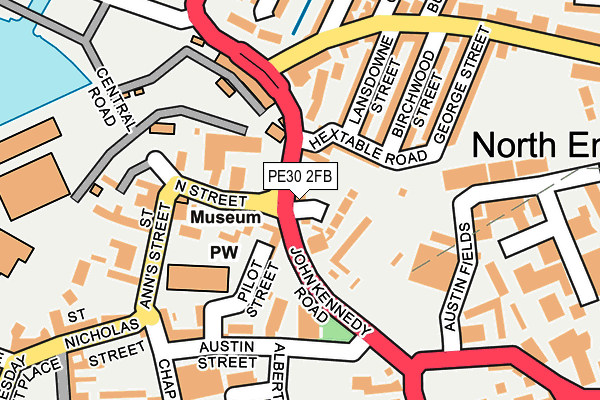 PE30 2FB map - OS OpenMap – Local (Ordnance Survey)