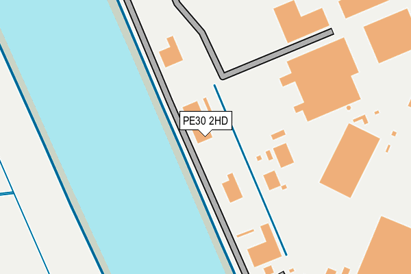 PE30 2HD map - OS OpenMap – Local (Ordnance Survey)