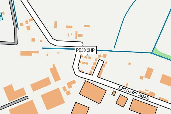 PE30 2HP map - OS OpenMap – Local (Ordnance Survey)