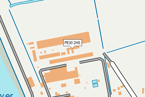 PE30 2HS map - OS OpenMap – Local (Ordnance Survey)