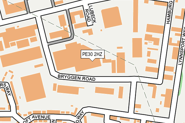 PE30 2HZ map - OS OpenMap – Local (Ordnance Survey)