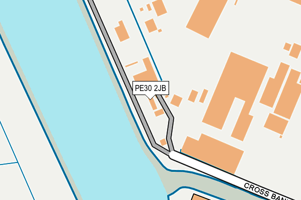 PE30 2JB map - OS OpenMap – Local (Ordnance Survey)