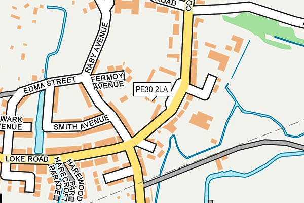 PE30 2LA map - OS OpenMap – Local (Ordnance Survey)