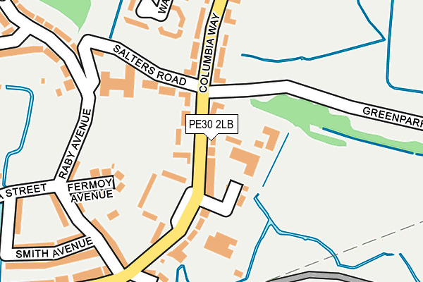 PE30 2LB map - OS OpenMap – Local (Ordnance Survey)