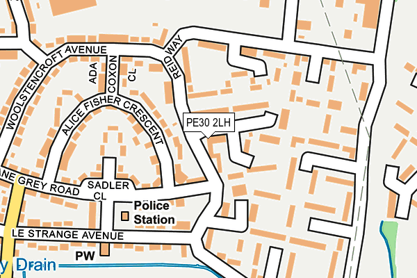 PE30 2LH map - OS OpenMap – Local (Ordnance Survey)