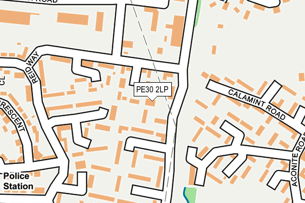 PE30 2LP map - OS OpenMap – Local (Ordnance Survey)