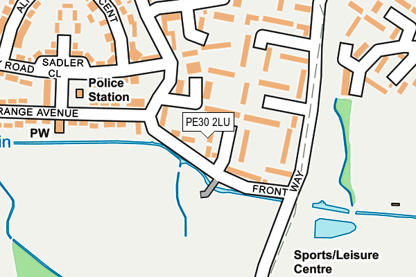 PE30 2LU map - OS OpenMap – Local (Ordnance Survey)