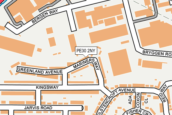 PE30 2NY map - OS OpenMap – Local (Ordnance Survey)