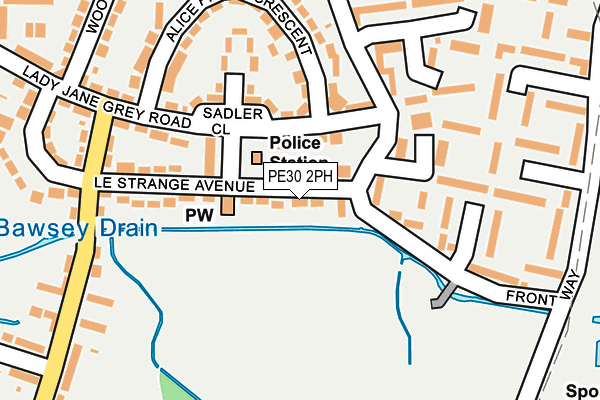 PE30 2PH map - OS OpenMap – Local (Ordnance Survey)