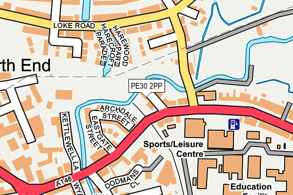 PE30 2PP map - OS OpenMap – Local (Ordnance Survey)
