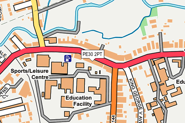 PE30 2PT map - OS OpenMap – Local (Ordnance Survey)