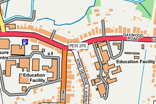 PE30 2PX map - OS OpenMap – Local (Ordnance Survey)