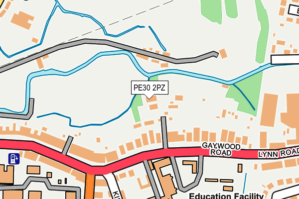 PE30 2PZ map - OS OpenMap – Local (Ordnance Survey)