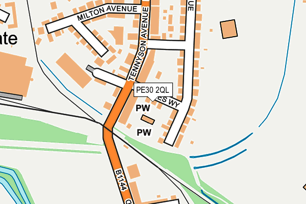 PE30 2QL map - OS OpenMap – Local (Ordnance Survey)