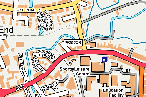 PE30 2QR map - OS OpenMap – Local (Ordnance Survey)