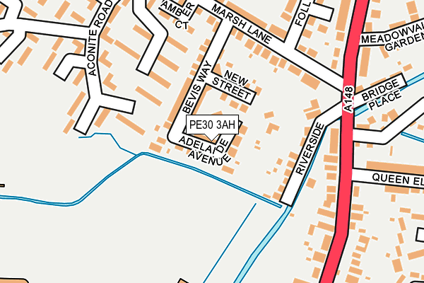 PE30 3AH map - OS OpenMap – Local (Ordnance Survey)