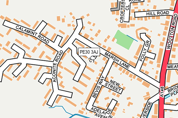 PE30 3AJ map - OS OpenMap – Local (Ordnance Survey)